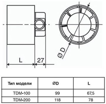 Канальный вентилятор Soler & Palau TDM200Z