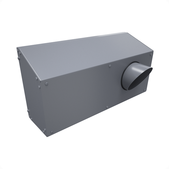 Provent IOS 160G решетка фасадная комбинированная приточно-вытяжная серая (RAL 7024)