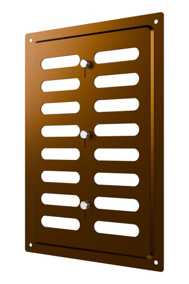 Решетка вентиляционная MER регулируемая 170х240 окраш.сталь Metallic brown ERA