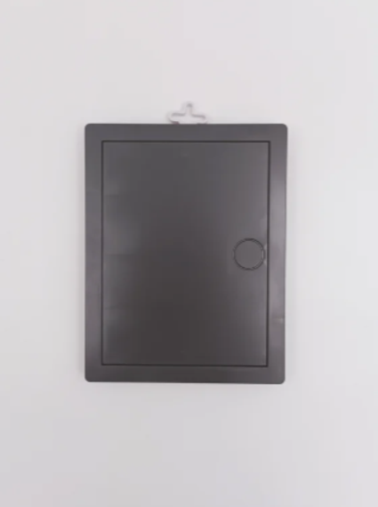 Люк-дверца ревизионная пластик, 150х300 мм, с нажимным замком &quot;PUSH&quot;, темно серый