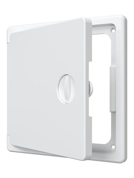 Люк ревизионный ЛТП накладной ручка-задвижка 150х150 пластик EVECS