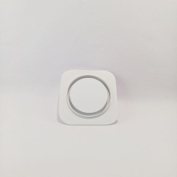 Диффузор теневой Visioner TDPP125W белый/белая крышка, под плитку с регулировкой потока воздуха D125 мм