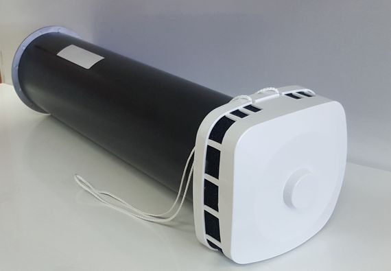 Клапан Инфильтрации Воздуха Airone КИВ-К 125 0.5м с Белым Козырьком и квадратным оголовком