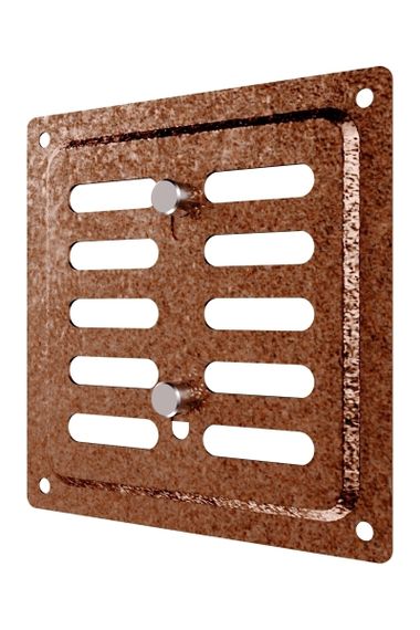 Решетка вентиляционная MER регулируемая 100x100 окраш.сталь Antique copper ERA