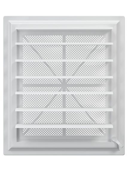 Решетка вентиляционная AIRVENT регулируемая жалюзи 349х399 пластик ERA