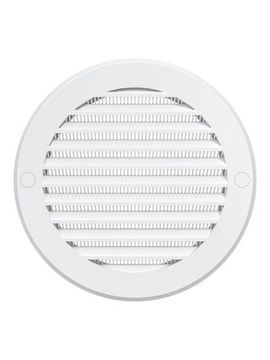 Решетка вентиляционная РКС фланец D125 сетка D161 пластик ERA