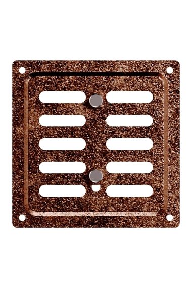 Решетка вентиляционная MER регулируемая 100x100 окраш.сталь Antique copper ERA