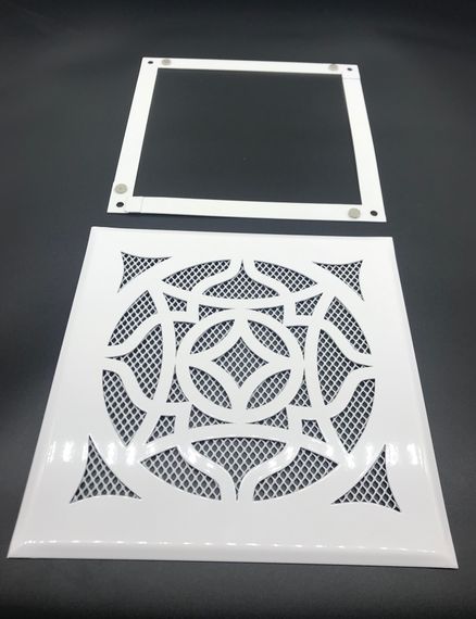 Решетка стальная на магнитах РП Восток-170 сетка, белая