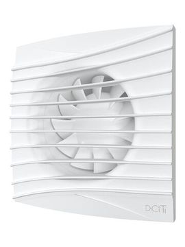Вентилятор накладной SILENT D125 обратный клапан Matt white DICITI
