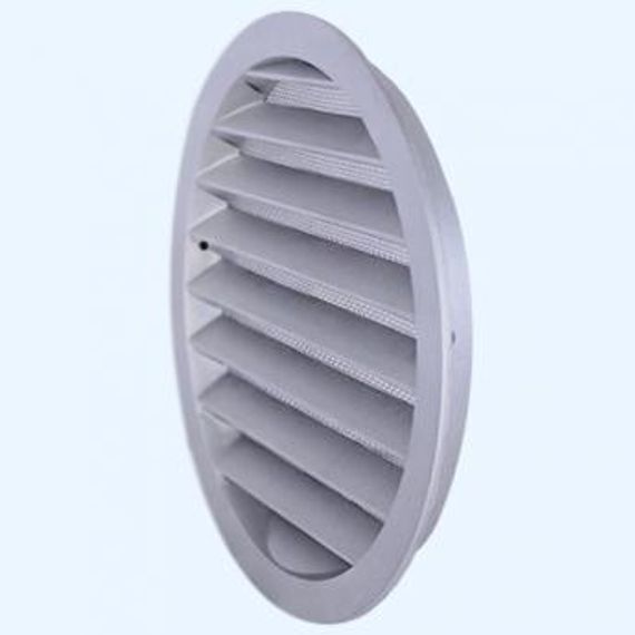 Решетка вентиляционная РКМ фланец D160 сетка D185 алюминий ERA