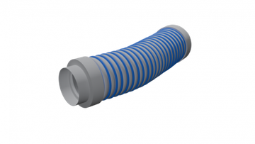 Flexag GL 160/600 гибкий шумоглушитель, D160, длина 600 мм