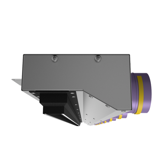 Provent VPNDU 2000х25/75х8 компактный щелевой диффузор для натяжного потолка с КСД на 8 выходов