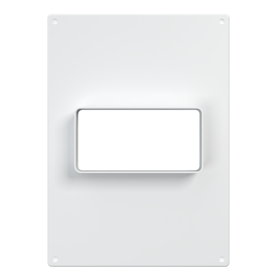 Площадка торцевая ПТГ фланец 120х60 горизонтальная 180х250 пластик ERA