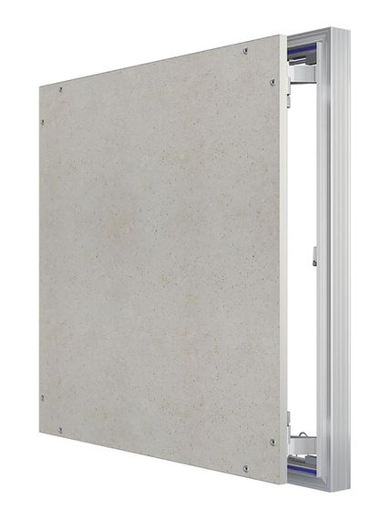 Люк ревизионный D Ceramo Optimum 600х600 скрыт.монтаж петля алюминий EVECS