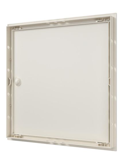 Люк ревизионный ЛР фланец 396х396 ручка 418х418 пластик Ivory EVECS