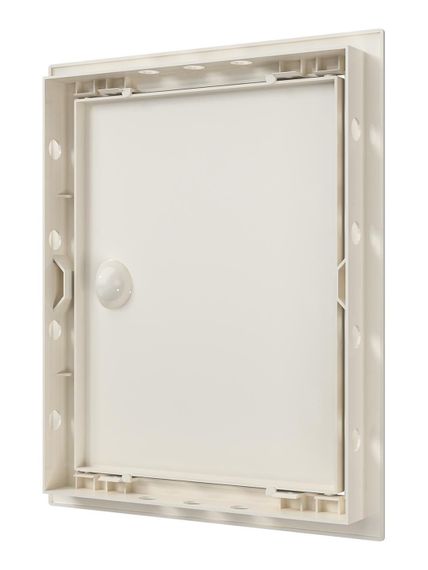 Люк ревизионный ЛР фланец 196х246 ручка 218х268 пластик Ivory EVECS