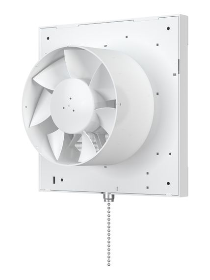 Вентилятор накладной EURO D125 тяговый выключатель автоматическое жалюзи ERA