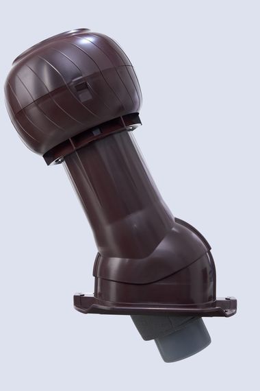 Готовый комплект, изолированный на скатные кровли из профильного листа МП-20 (С20) d 110/160 мм, цвет коричневый RAL 8017, серия Static