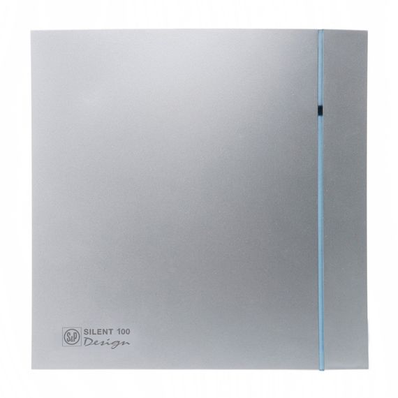 Вентилятор накладной Soler &amp; Palau Silent 100 CRZ Design ECOWATT Silver (таймер)