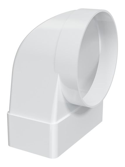 Переходник СКФП D100 90° 60х120 пластик ERA