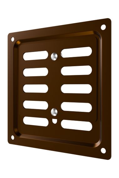 Решетка вентиляционная MER регулируемая 100x100 окраш.сталь Metallic brown ERA