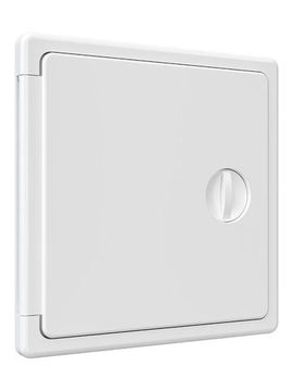 Люк ревизионный ЛТП накладной ручка-задвижка 150х150 пластик EVECS