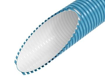 Полужесткий гофрированный воздуховод AirDS с антистатическим и антимикробным покрытием, 75 мм (бухта 15м)