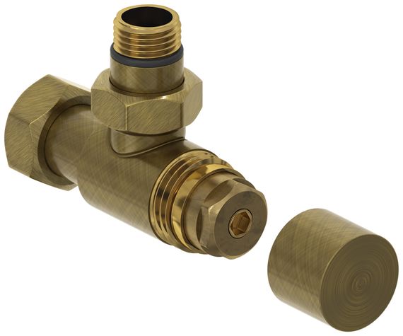 Вентиль Сунержа угловой под шестигранник (G 1/2&quot; НР х G 3/4&quot; НГ)