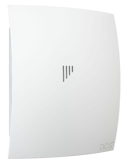 Вентилятор накладной BREEZE D125 обратный клапан Matt white DICITI