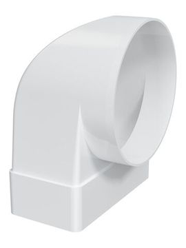 Переходник СККП D100 90° 55х110 пластик ERA