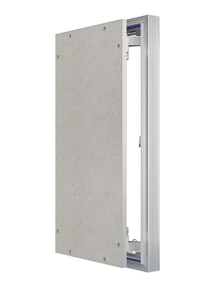 Люк ревизионный D Ceramo Optimum 300х600 скрыт.монтаж петля алюминий EVECS