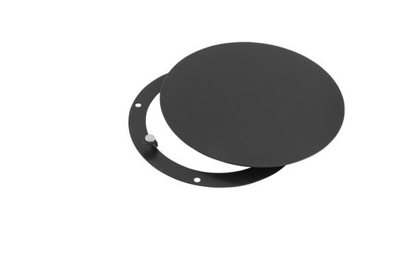 Решетка стальная на магнитах круглая РДК-120 черная матовая