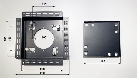 Вентилятор вытяжной теневой Visioner VD4 скрытого монтажа, под плитку