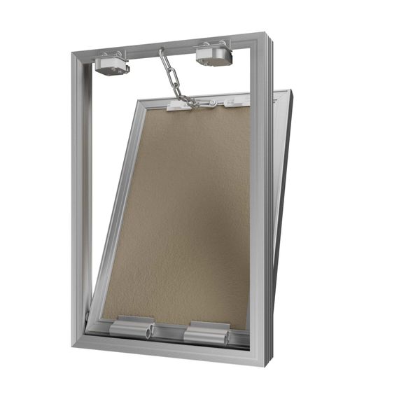 Люк ревизионный D Ceramo Base 400х600 скрытый монтаж съемный алюминий EVECS