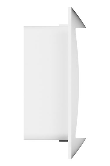 Решетка вентиляционная РСФ фланец 220х90 250x120 пластик ERA