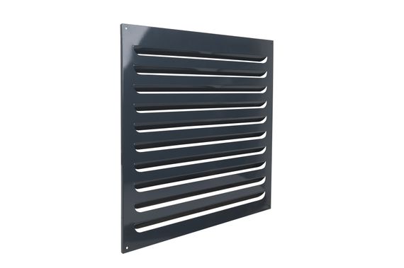 Решетка металлическая темно-серая 450х450мм (RAL 7024)