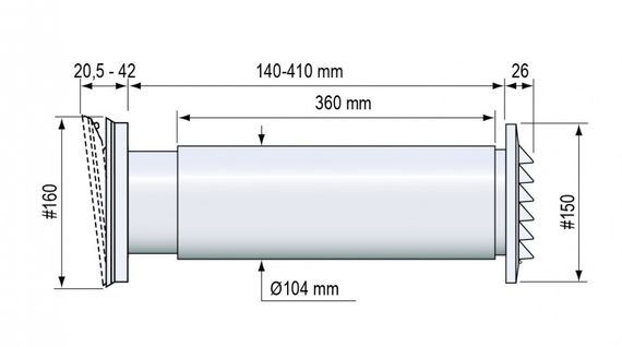 Приточный клапан Fresh TL 98DE
