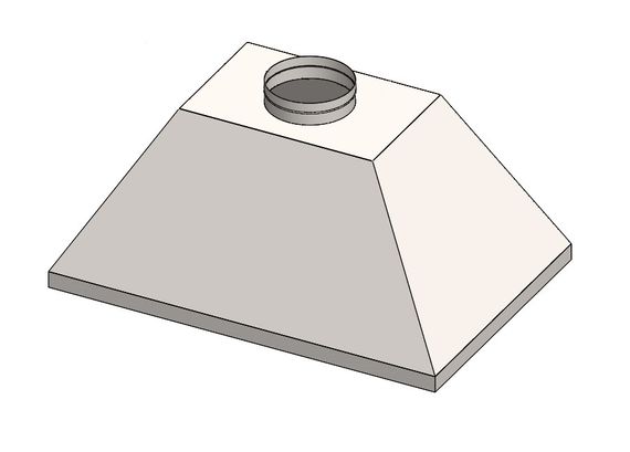 Зонт купольный 400х600/ф100 мм