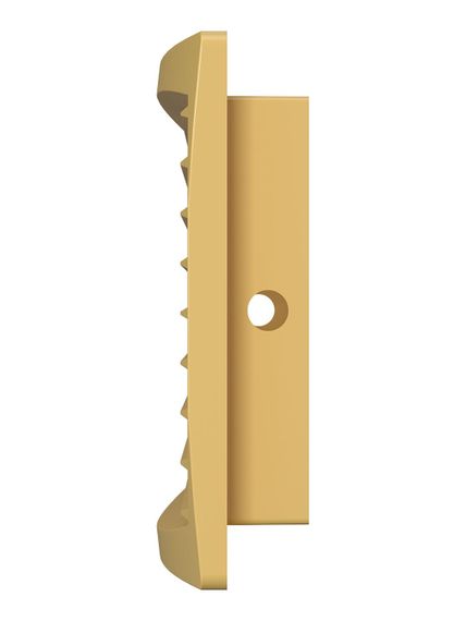 Решетка вентиляционная ДП фланец 275х105 переточная 300х135 пластик Beige ERA