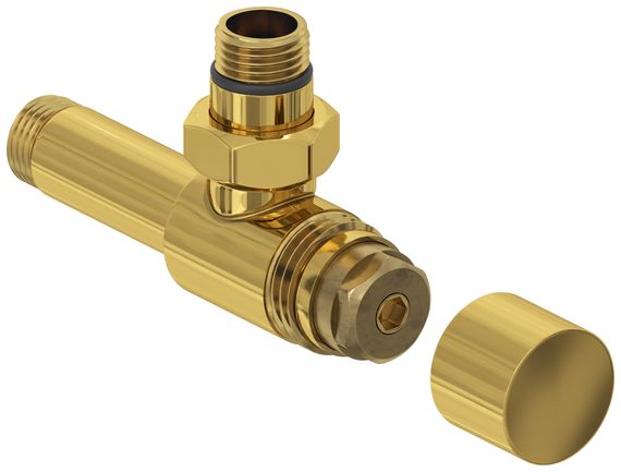 Вентиль Сунержа угловой под шестигранник (G 1/2&quot; НР х G 1/2&quot; НР)