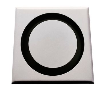 Диффузор приточно-вытяжной на магнитах регулируемый НД-150 декоративный металлический белый