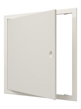 Люк ревизионный ЛР фланец 396х396  ручка 418х418 пластик Ivory EVECS