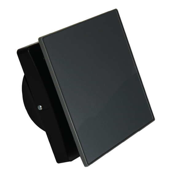 Вентилятор накладной Seicoi Floxy Design 100 Grey glass (SMAD04-01G grey) с укороченной панелью