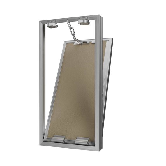 Люк ревизионный D Ceramo Base 300х600 скрытый монтаж съемный алюминий EVECS