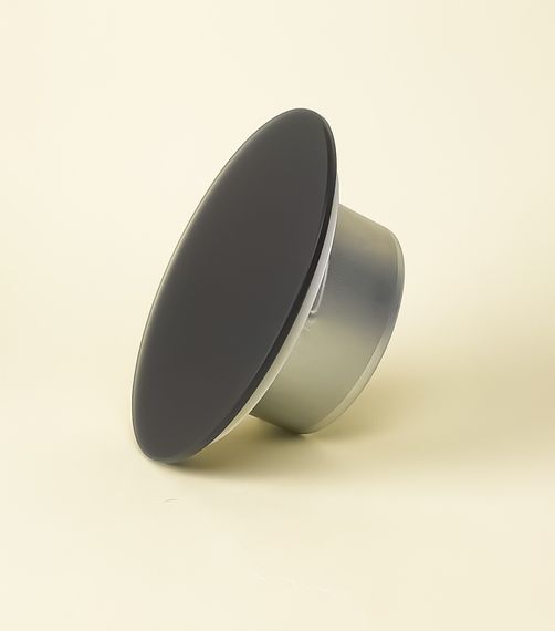 Анемостат-диффузор дизайнерский DN 125 круг черный (RAL9005) матовый