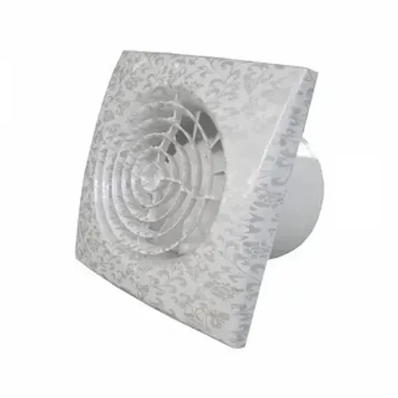 Вентилятор накладной ERA DiCiTi AURA 4C white design dØ100 с обратным клапаном