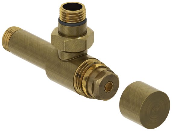 Вентиль Сунержа угловой под шестигранник (G 1/2&quot; НР х G 1/2&quot; НР)