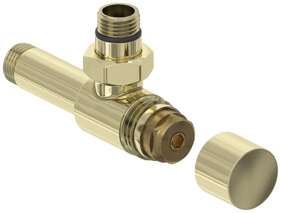 Вентиль Сунержа угловой под шестигранник (G 1/2&quot; НР х G 1/2&quot; НР)