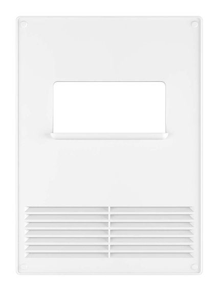 Площадка торцевая ПТГР фланец 110х55 горизонтальная решетка 180х250 пластик ERA