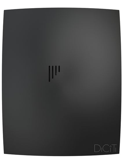 Вентилятор накладной BREEZE D125 обратный клапан Matt black DICITI